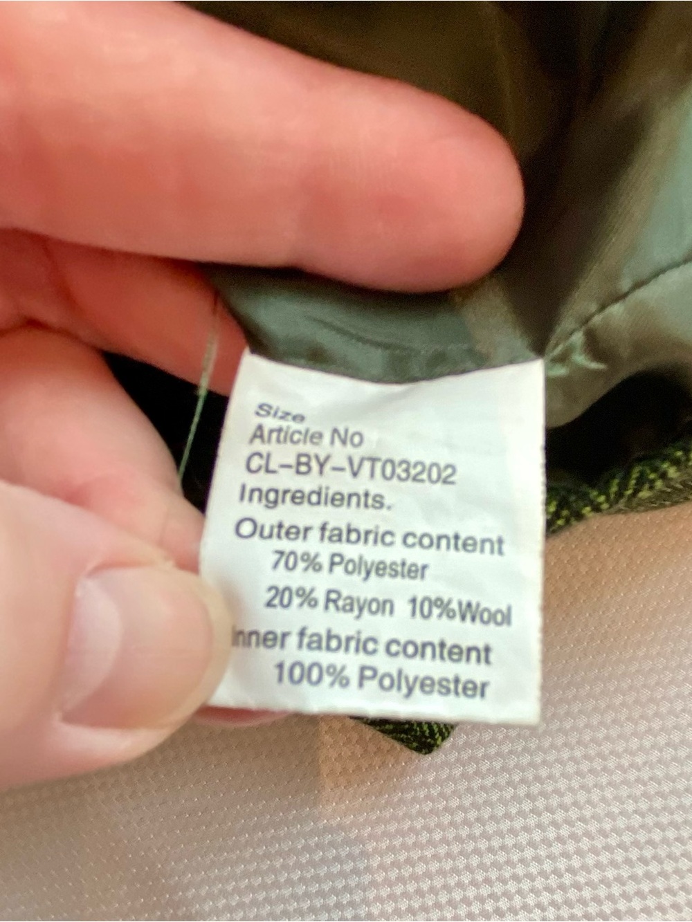 Classic Green Herringbone Kids Vest - 4T - Picture 5 of 7